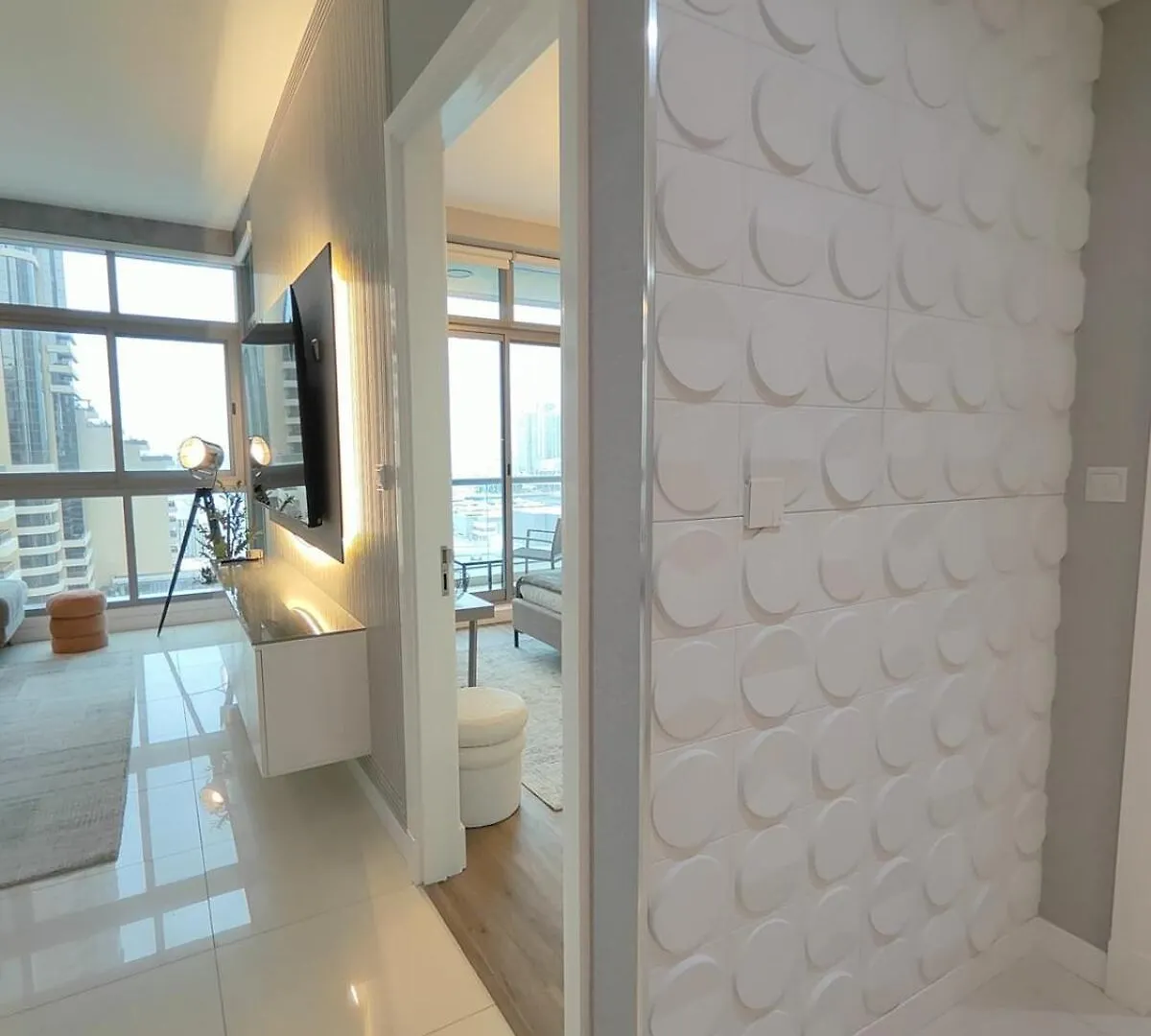 Marina Bliss Luxe Stay With Waterfront And Palm Views Dubai Apartment